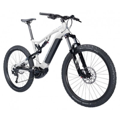 Vélo VTT électrique 27.5p alu - LAPIERRE 2022 Overvolt TR 3.5 500 - Blanc décor gris et noir