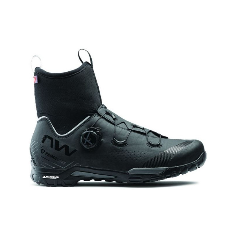  Chaussures vtt hiver - NORTHWAVE X-Magma Core noir - montante avec doublure thermique en Primaloft - serrage par câble -