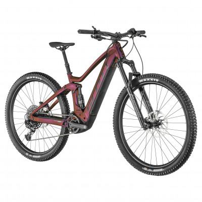  Vélo électrique VTT femme 29p alu - SCOTT 2022 Contessa Strike eRide 910 625 - Mauve reflets cuivrés décor noir :