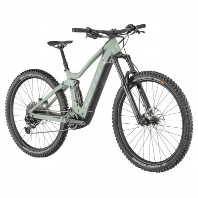  Vélo électrique VTT femme 29p alu - SCOTT 2022 Contessa Genius eRide 910 625 - Vert clair pastel décor blanc : 160/150mm