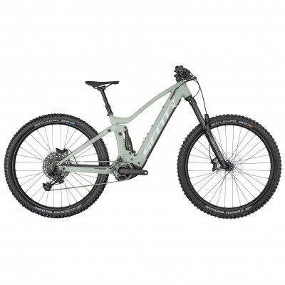 Vélo électrique VTT femme 29p alu - SCOTT 2022 Contessa Genius eRide 910 625 - Vert clair pastel décor blanc