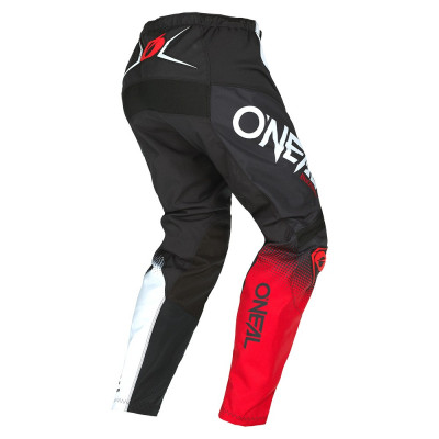 Pantalon bmx et vtt - ONEAL Element Racewear - noir décor blanc et rouge
