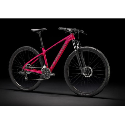 Vélo VTT 27.5/29p alu - TREK 2023 Marlin 4 - Rose magenta décor noir : 80mm