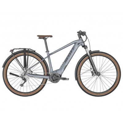 Vélo électrique VTC 29p alu - SCOTT 2022 Axis eRIDE 20 Men 500 - Bleu-gris décor gris