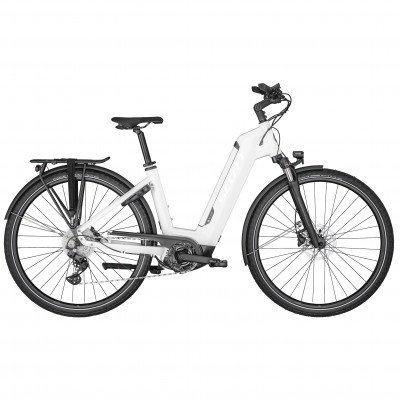 Vélo électrique urbain unisexe 28/29p alu - SCOTT 2022 Sub Sport eRide 10 Unisex 625 - Blanc décor gris