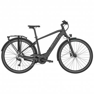 Vélo électrique urbain homme 28p alu - SCOTT 2022 Sub Tour eRIDE 30 Men 500 - Noir mat décor gris