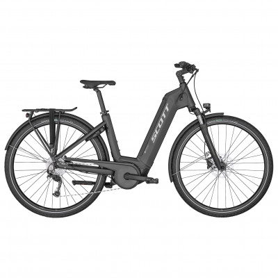 Vélo électrique urbain unisexe 28p alu - SCOTT 2022 Bike Sub Tour eRIDE 30 Unisex 500 - Noir mat décor gris