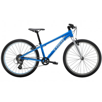 Vélo VTT enfant 9 à 12 ans alu - TREK 2022 Wahoo 24 - Waterloo Blue/Quicksilver - Bleu décor gris