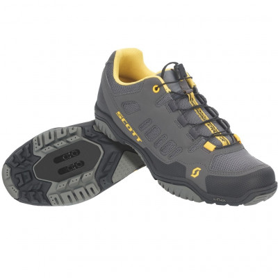 Chaussures vtt - SCOTT Sport Crus-R - gris anthracite décor jaune et noir
