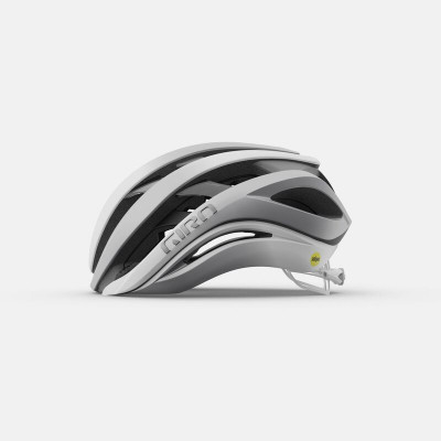 Casque route - GIRO Aether Mips - blanc mat décor argent