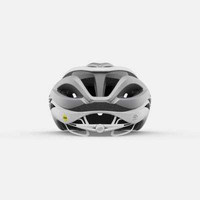 Casque route - GIRO Aether Mips - blanc mat décor argent