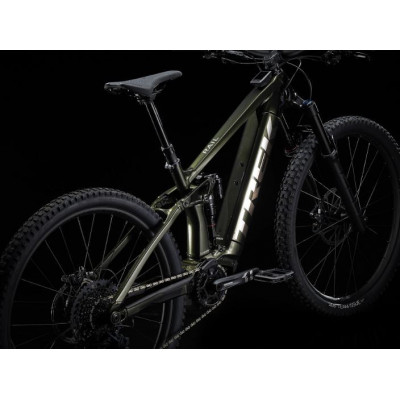  Vélo électrique VTT 29p carbon - TREK 2022 Rail 9 GX 625 - Black Olive/Trek Black - vert olive décor argent : 160/150mm