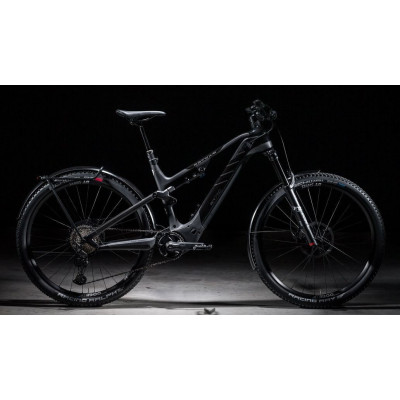 Vélo VTC électrique 29 carbone ROTWILD 2023 Cross Over R.T750 FS Tour Black 750 - Noir décor gris : 140/130