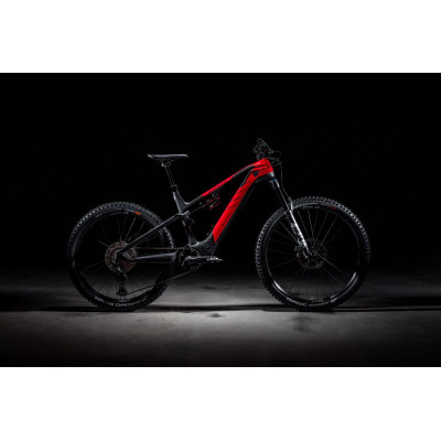  Vélo VTT électrique 29/27.5 carbone ROTWILD 2022 Big Mountain R.X750 FS Core Red 750 - Gris carbon décor rouge : 150/152