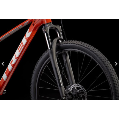 Vélo VTT 26/27.5/29p alu - TREK 2023 Marlin 5 - Radioactive Red - Rouge décor blanc : 100mm