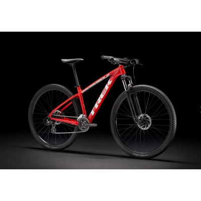 Vélo VTT 26/27.5/29p alu - TREK 2023 Marlin 5 - Radioactive Red - Rouge décor blanc : 100mm