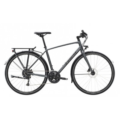  Vélo route fitness 700 alu - TREK 2022 FX 2 Equipped - Gris satin Lithium décor noir : 2x9v