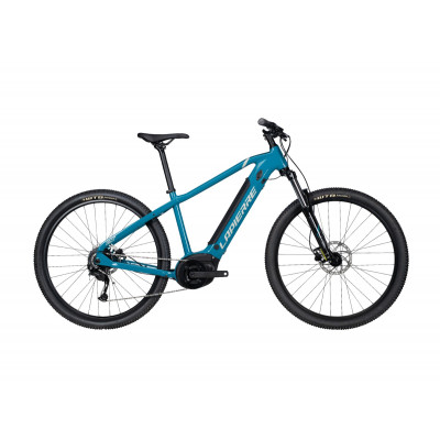  Vélo électrique VTT 29p alu - LAPIERRE 2022 Overvolt HT 5.5 500 - Bleu turquoise décor ivoire et noir : 100mm