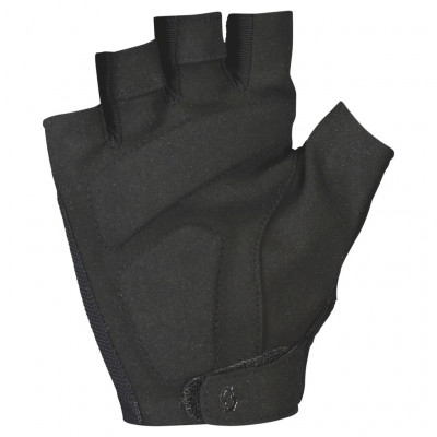  Gants courts - SCOTT Essential - noir décor gris : paume avec rembourrage en mousse - tissu léger et respirant - pouce en
