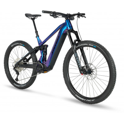  Vélo VTT électrique 29/27.5 alu STEVENS 2022 E Inception AM 7.7 GTF 726 - Bleu Magic pailieté décor noir : 150/150