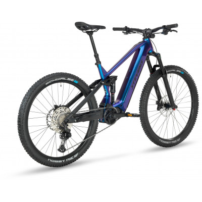 Vélo VTT électrique 29/27.5 alu STEVENS 2022 E Inception AM 7.7 GTF 726 - Bleu Magic pailleté décor noir : 150/150