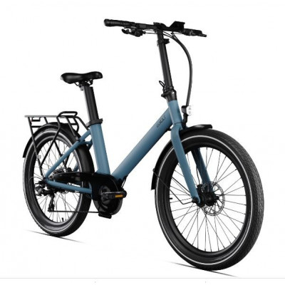  Vélo électrique semi-pliant 24p EOVOLT 2022 Evening 24 504 bleu océan décor noir