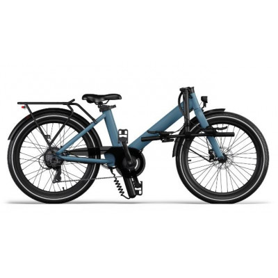  Vélo électrique semi-pliant 24p EOVOLT 2022 Evening 24 504 bleu océan décor noir