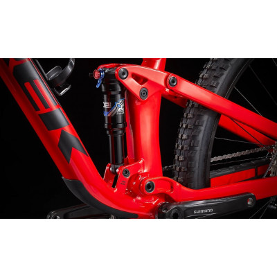  Vélo vtt 29p alu - TREK 2022 Top Fuel 5 - Radioactive Red - rouge néon décor mat : 120/120mm