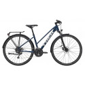  Vélo route vtc 28p alu - TREK 2022 Dual Sport 2 EQ Stagger - Bleu Mulsanne décor argent : 2x9v
