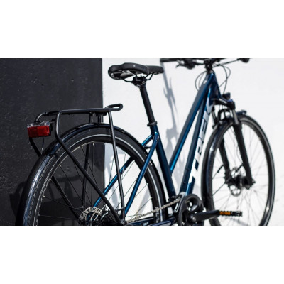  Vélo route vtc 28p alu - TREK 2022 Dual Sport 2 EQ Stagger - Bleu Mulsanne décor argent : 2x9v