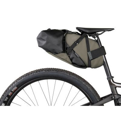 Sacoche de selle Bike Packing TOPEAK polyéthylène BackLoader X 15 vert kaki décor noir