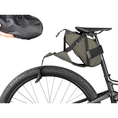  Sacoche de selle Bike Packing TOPEAK polyéthylène BackLoader X 15 vert kaki décor noir
