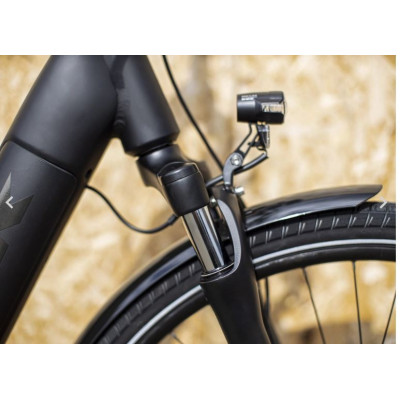  Vélo électrique ville 28p alu - TREK 2022 Verve+ 3 LowStep 400 - Matte Trek Black - Noir mat décor noir brillant : 1x9v
