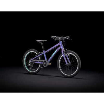  Vélo enfant VTT 6 à 9 ans alu - TREK 2022 Wahoo 20 - violet Purple Flip Décor blanc : 1x8v