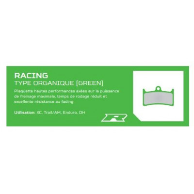 Plaquettes de frein HOPE support acier Tech X2, Mini X2 Pro Race Verte Racing,