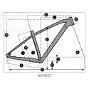Vélo VTT 29p alu - SCOTT 2022 Aspect 930 Black - Noir métallisé décor noir