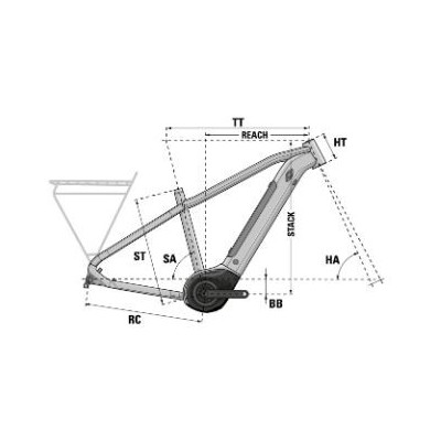 Vélo électrique VTC 27.5p alu - LAPIERRE Overvolt eExplorer 6.5 500 - Marron métallisé décor argent : 80mm