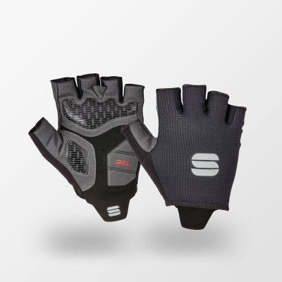Gants courts - SPORTFUL TC Gloves - noir décor gris