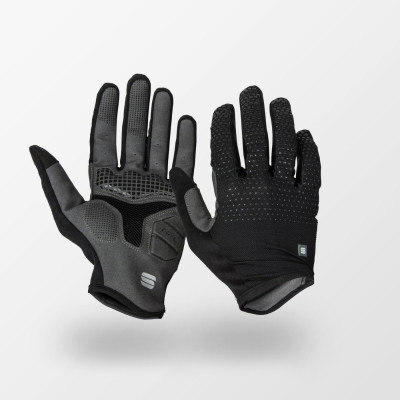 Gants longs vtt et gravel - SPORTFUL Full Grip Gloves - noir décor gris