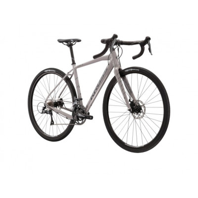 Vélo gravel 700 alu - KROSS Esker 1.0 - Gris vert décor anthracite