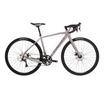 Vélo gravel 700 alu - KROSS Esker 1.0 - Gris vert décor anthracite