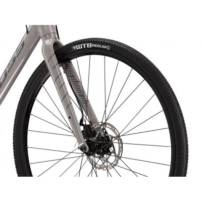  Vélo gravel 700 alu - KROSS 2023 Esker 1.0 - Gris vert décor anthracite