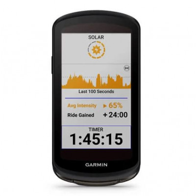 GPS vélo compteur - GARMIN Edge 1040 Solar - noir décor argent