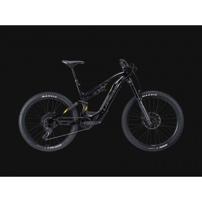  Vélo VTT électrique 29/27.5 alu - LAPIERRE 2022 Overvolt AM 7.6 625 - Noir Décor gris et orange: 160/160mm