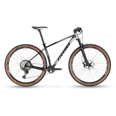  Vélo VTT 29p carbon - STEVENS 2022 Sonora ES - Noir carbon décor argent satin: 100mm