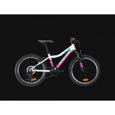 Vélo vtt enfant 6 à 9 ans alu - LAPIERRE 2022 ProRace 20 Girl - blanc décor turquoise et rose
