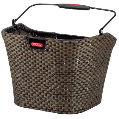  Panier avant KLICKFIX maille métal rigide Structura bronze foncé 16 litres