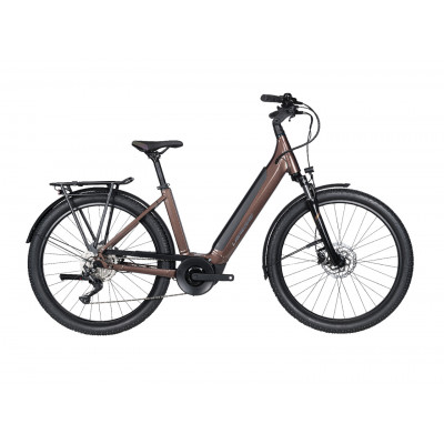  Vélo électrique VTC 27.5p alu - LAPIERRE 2023 Overvolt eExplorer 6.5 LS 500 - Marron métallisé décor argent : 63mm