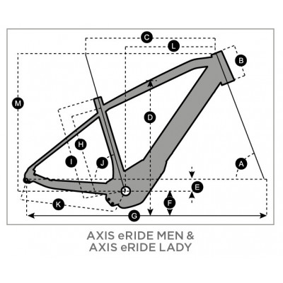  Vélo électrique VTC 27.5/29p alu - SCOTT 2022 Axis eRIDE 10 Lady 625 - Blanc décor ocre : 100mm