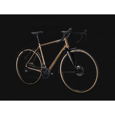  Vélo gravel 700 alu - LAPIERRE 2022 CrossHill 3.0 - Marron irisé décor noir : 2x9v
